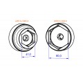 CNC Racing Alloy 41 mm / 60 mm Rear Axle Nut Tool for KTM 1290 / 1390 Super Duke R / RR / EVO / GT CNC Racing Alloy 41 mm / 60 mm Rear Axle Nut Tool for KTM 1290 / 1390 Super Duke R / RR / EVO / GT